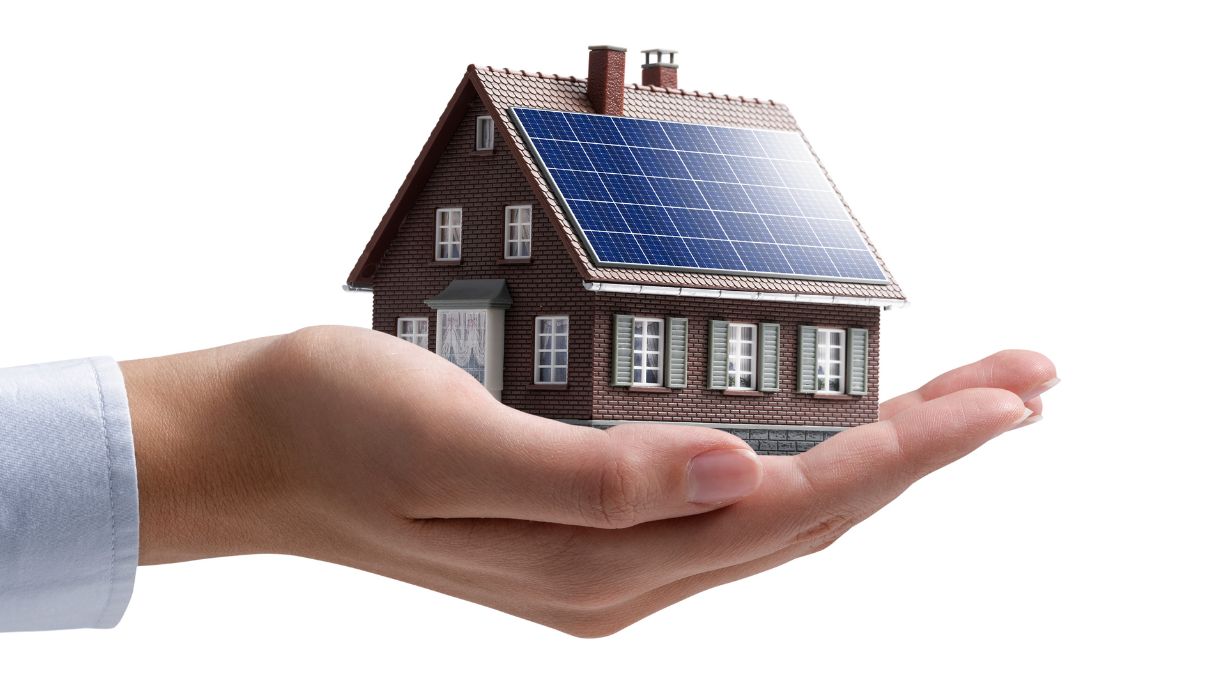 Close-up of solar panels with bright sunlight